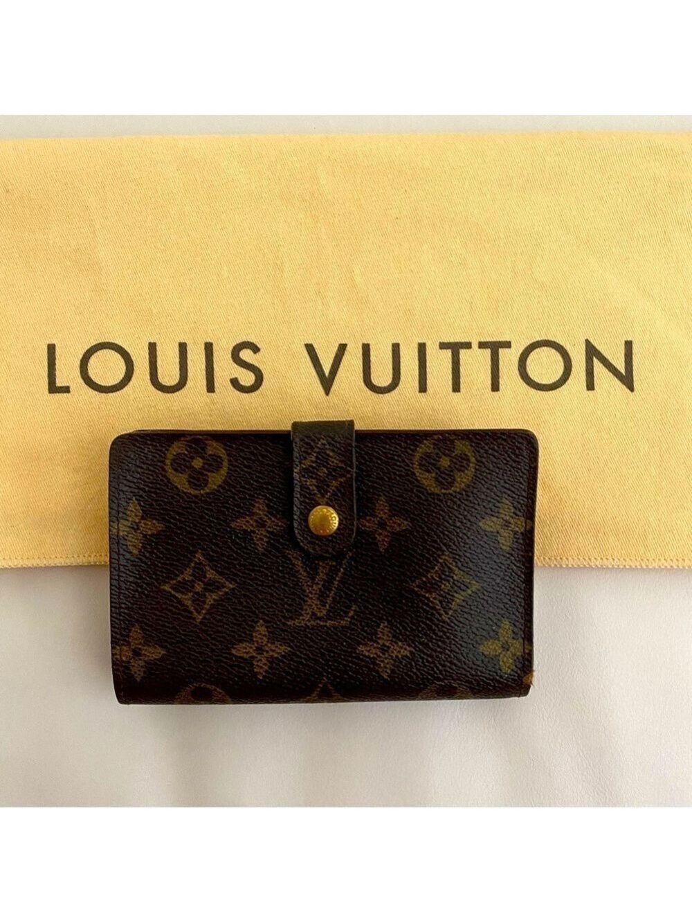 Vintage Authentic Louis Vuitton Monogram Kisslock French Wallet - Picture 2 of 10